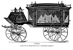 A 19th Century Horse Drawn Carriage Hearse. Image from Carriage Musuem of America